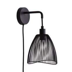 Elements Jaula Rattan Plug In Wall Light 40 Elements Jaula Rattan Plug In Wall Light -Elements 30713624 alt05