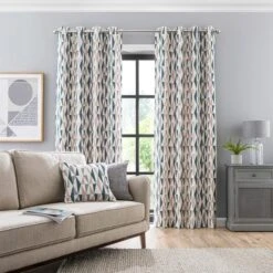 Elements Triangles Eyelet Curtains -Elements 30733760 alt01