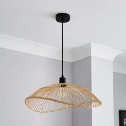 Elements Jaula Rattan Pendant Light 9 Elements Jaula Rattan Pendant Light -Elements 30752929 alt01
