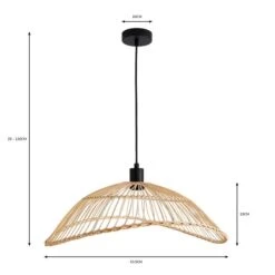 Elements Jaula Rattan Pendant Light 13 Elements Jaula Rattan Pendant Light -Elements 30752929 alt07