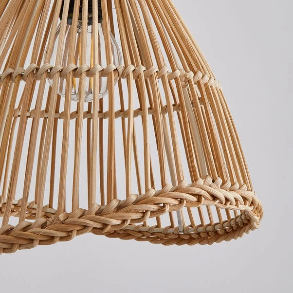 Elements Jaula Rattan Plug In Wall Light 12 Elements Jaula Rattan Plug In Wall Light - Image 10