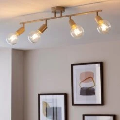 Elements Koppla 4 Light Semi Flush Spotlight Bar -Elements 30754817