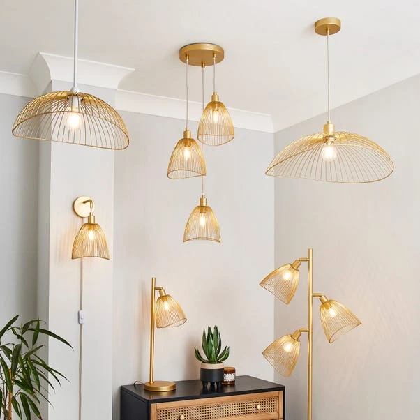 Elements Jaula Rattan Plug In Wall Light 8 Elements Jaula Rattan Plug In Wall Light - Image 6