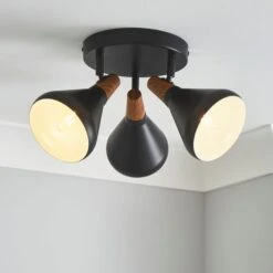 Elements Wolston 3 Light Semi Flush Spotlight 28 Elements Wolston 3 Light Semi Flush Spotlight -Elements 30766161