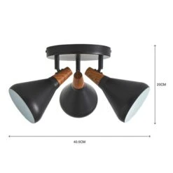 Elements Wolston 3 Light Semi Flush Spotlight 33 Elements Wolston 3 Light Semi Flush Spotlight -Elements 30766161 alt07