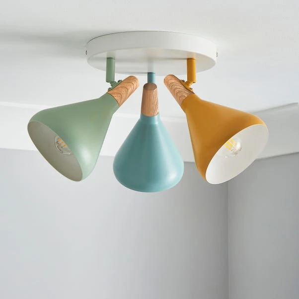 Elements Wolston 3 Light Semi Flush Spotlight 7 Elements Wolston 3 Light Semi Flush Spotlight - Image 6