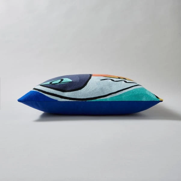 Elements Crewel Work Face Cushion 6 Elements Crewel Work Face Cushion - Image 4