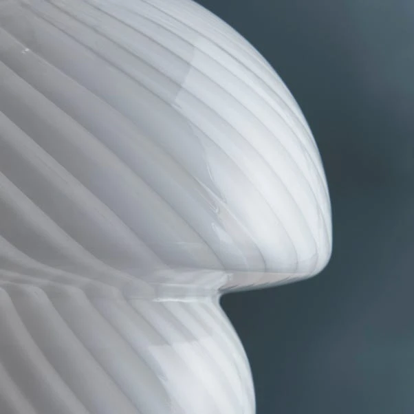 Elements Large Glass Mushroom Table Lamp 4 Elements Large Glass Mushroom Table Lamp - Image 2