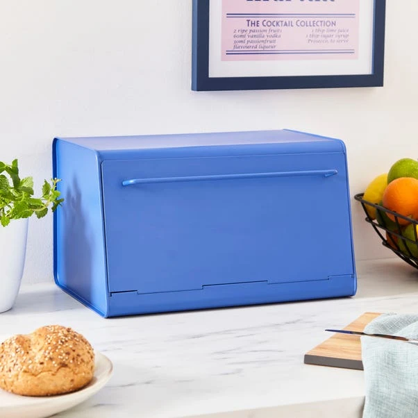 Elements Blue Bread Bin 3 Elements Blue Bread Bin