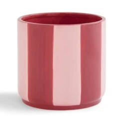 Elements Striped Ceramic Plant Pot -Elements 30893707 alt02
