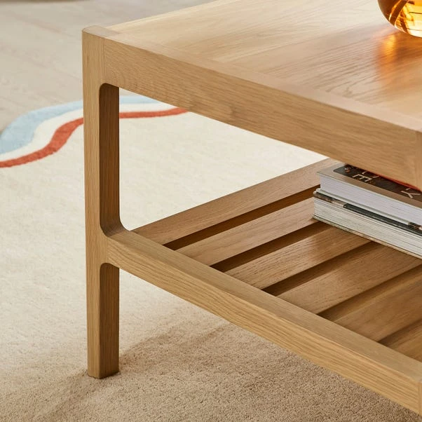 Elements Holmes Rectangular Coffee Table, Oak 5 Elements Holmes Rectangular Coffee Table, Oak - Image 3