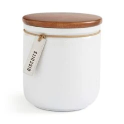 Elements Cream Speckled Hang Tag Biscuit Jar -Elements 30893972 alt02