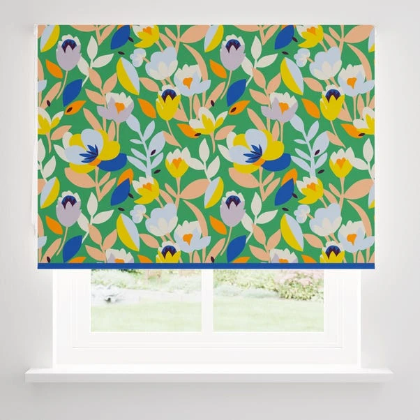 Elements Fieldsley Floral Green Blackout Roller Blind 6 Elements Fieldsley Floral Green Blackout Roller Blind - Image 4