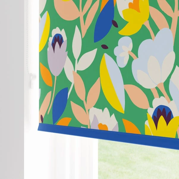 Elements Fieldsley Floral Green Blackout Roller Blind 7 Elements Fieldsley Floral Green Blackout Roller Blind - Image 5