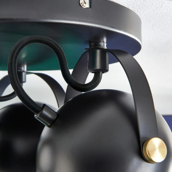 Elements Olympya 3 Light Adjustable Semi Flush Spotlight 6 Elements Olympya 3 Light Adjustable Semi Flush Spotlight - Image 4