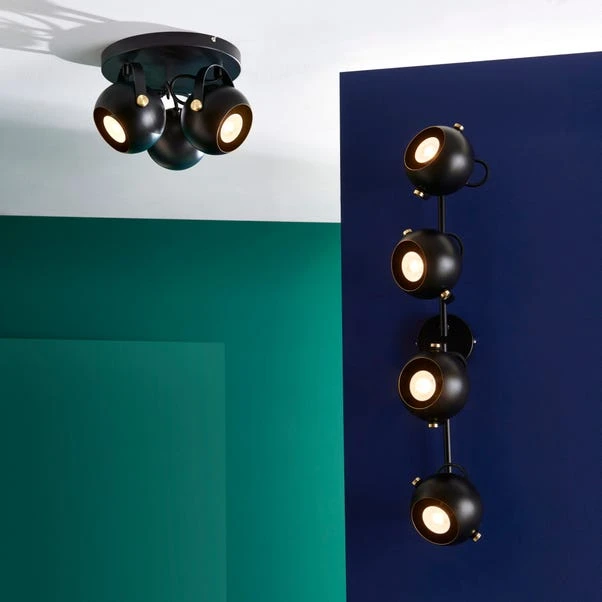 Elements Olympya 3 Light Adjustable Semi Flush Spotlight 9 Elements Olympya 3 Light Adjustable Semi Flush Spotlight - Image 7