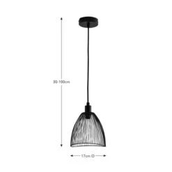 Elements Jaula Mini Adjustable Pendant Light -Elements 30894887 alt08