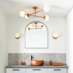 Elements Tela 4 Light Semi Flush Bathroom Ceiling Light 27 Elements Tela 4 Light Semi Flush Bathroom Ceiling Light -Elements 30894934 alt09