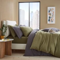 Elements Cotton Jersey Plain Duvet Cover & Pillowcase Set 29 Elements Cotton Jersey Plain Duvet Cover & Pillowcase Set -Elements 30898028 alt05