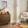 Elements Shaw 2 Light Adjustable Floor Lamp 2 Elements Shaw 2 Light Adjustable Floor Lamp -Elements 30898653