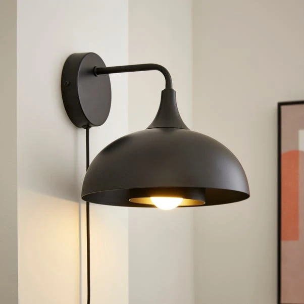 Elements Lennon 2 Tier Dome Plug In Wall Light 3 Elements Lennon 2 Tier Dome Plug In Wall Light