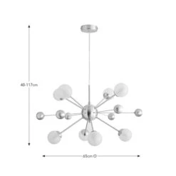 Elements Nova 8 Light Cluster Ceiling Light 13 Elements Nova 8 Light Cluster Ceiling Light -Elements 30901448 alt08