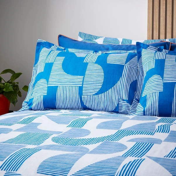 Elements Ezra Blue Oxford Pillowcase 3 Elements Ezra Blue Oxford Pillowcase
