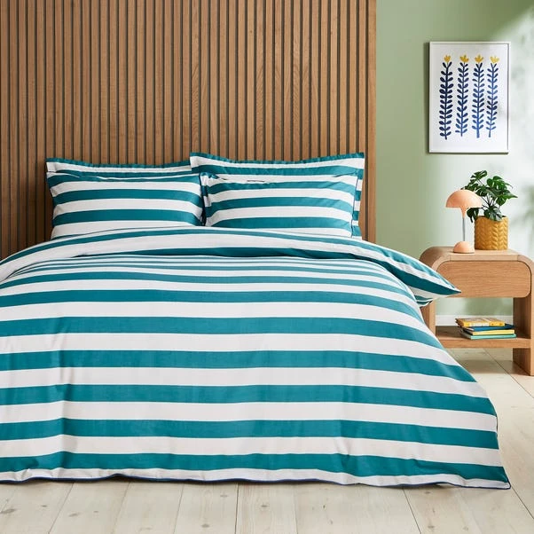 Elements Bold Stripe Cotton Duvet Cover And Pillowcase Set 19 Elements Bold Stripe Cotton Duvet Cover And Pillowcase Set - Image 17