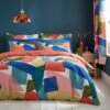 Elements Abstract Blocks Multicoloured Cotton Duvet Cover And Pillowcase Set 2 Elements Abstract Blocks Multicoloured Cotton Duvet Cover And Pillowcase Set -Elements 30904799