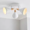 Elements Wolston 3 Light Semi Flush Spotlight -Elements 30948846